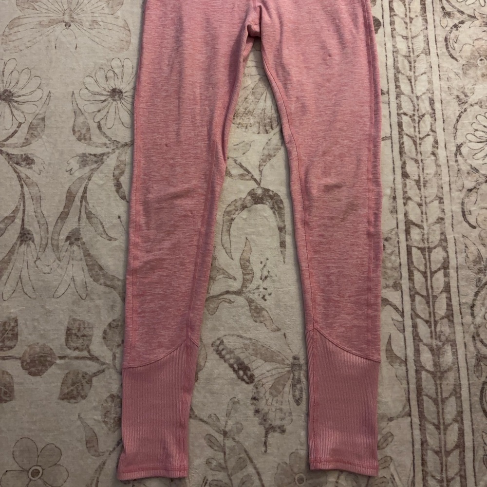 ALO Yoga Light Pink Heathered Leggings XS